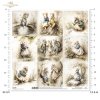 Myszki, sielanka, akwarela, retro, las, natura*Mice, idyll, watercolour, retro, forest, nature*Mäuse, Idylle, Aquarell, Retro, Wald, Natur*Ratones, idilio, acuarela, retro, bosque, naturaleza